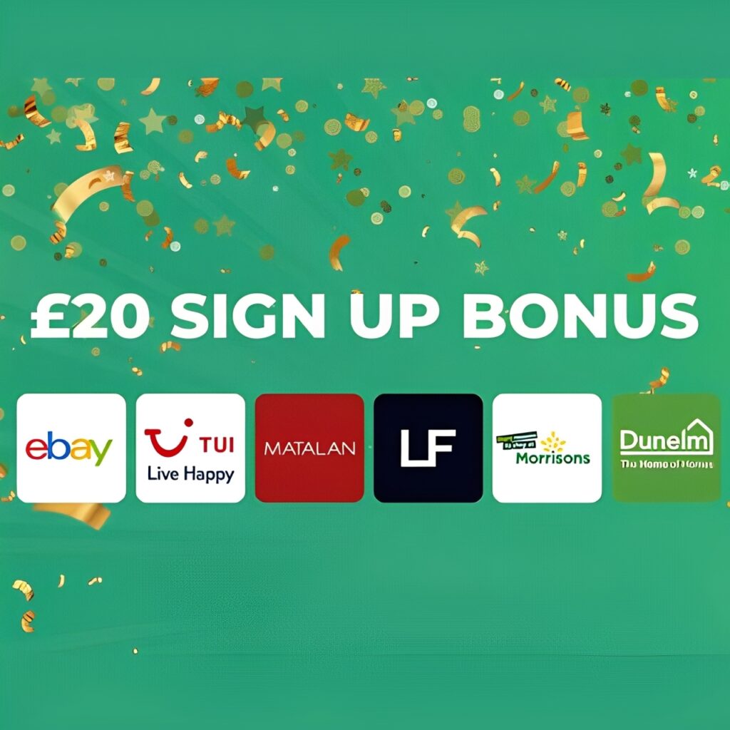 Get £20 Cashback On A £15+ Spend