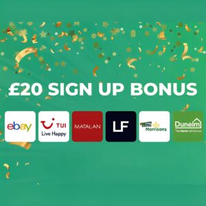 Get £20 Cashback On A £15+ Spend