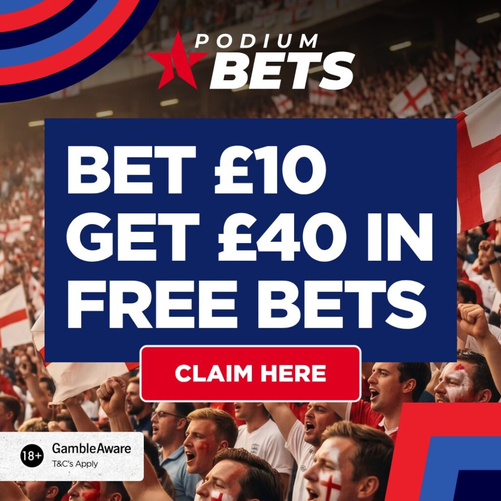 £40 Free Bet – Mexico vs England