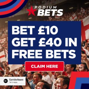 £40 Free Bet – England vs Ghana