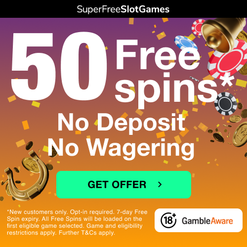 50 Free Spins - No Deposit & No Wagering