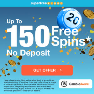 Up to 150 Bingo Free Spins – No Deposit
