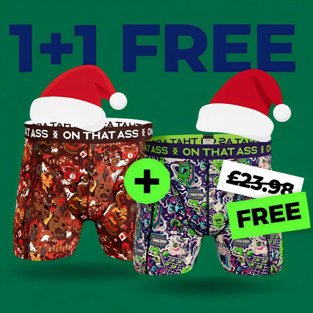 Special Christmas Offer – 2 x Free Boxer Shorts (Worth £23.98)