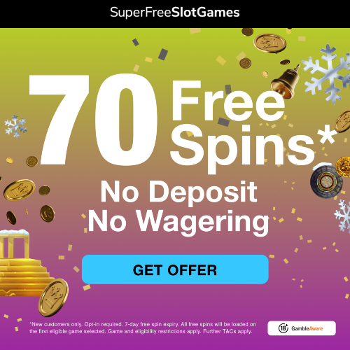 70 Free Spins – No Deposit & No Wagering