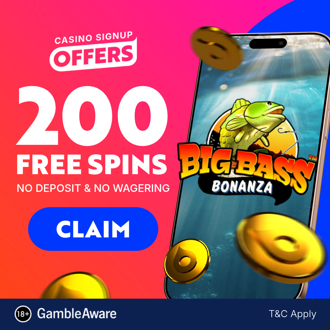 Up To 200 Free Spins – No Deposit