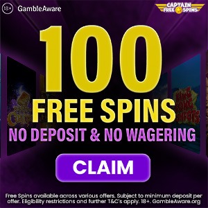 Get 100 Free Spins – No Deposit Required