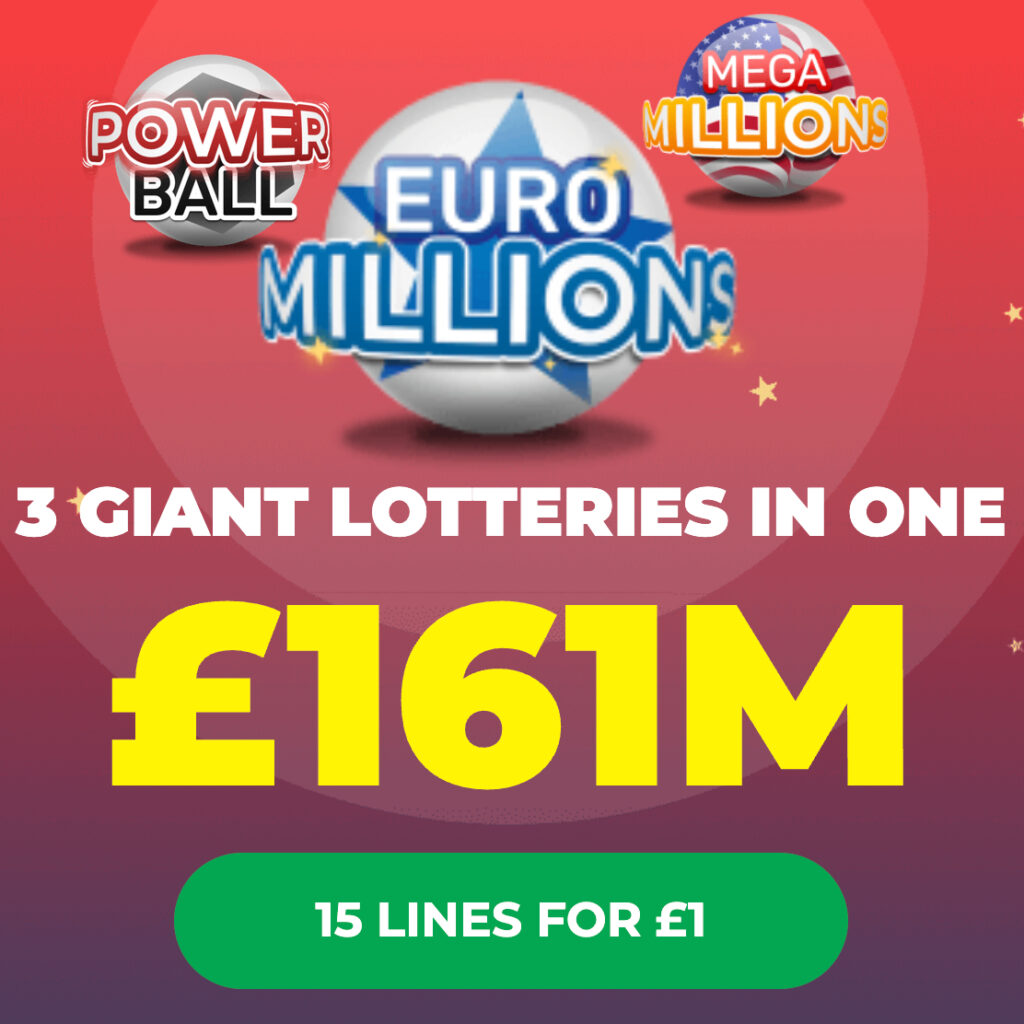 £161 Million Lottery Jackpot – £1 for 15 Lines!