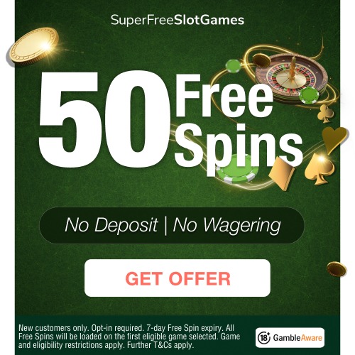 50 Free Spins – No Deposit & No Wagering
