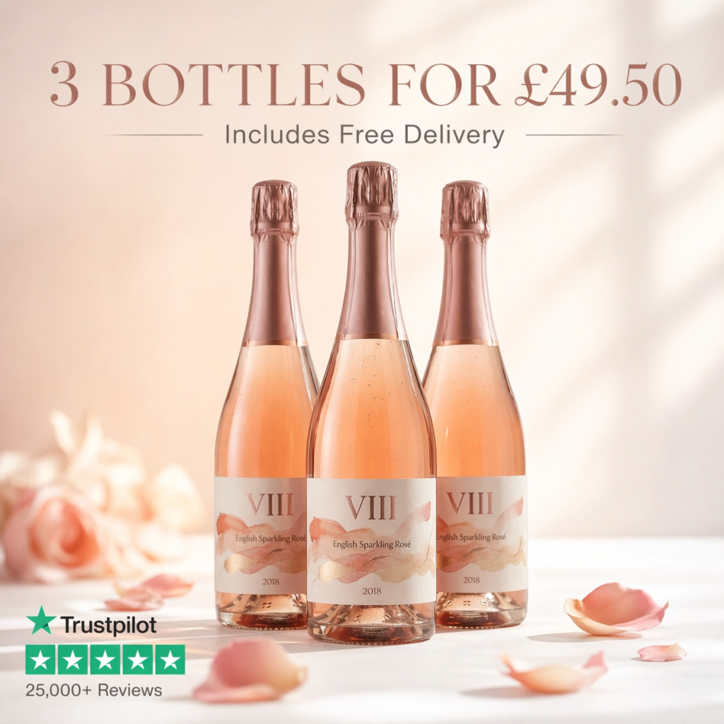Exclusive: 3 Bottles Of English Sparkling Rose – Only £49.50!