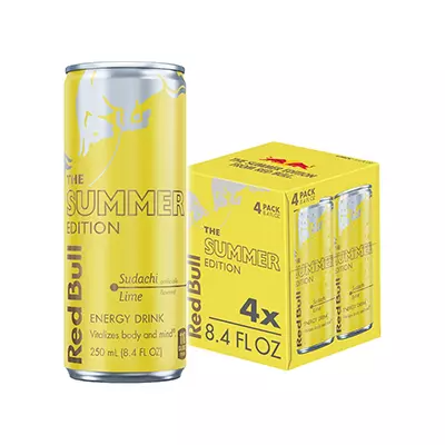 Free Red Bull Summer Edition Cans (4 Pack)