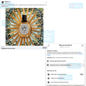 Free Diptyque Perfume