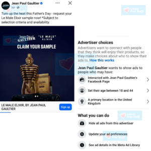 How To Claim Free Jean Paul Gaultier Aftershave