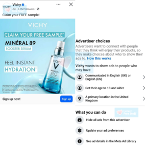 How to Claim A Free Vichy Serum