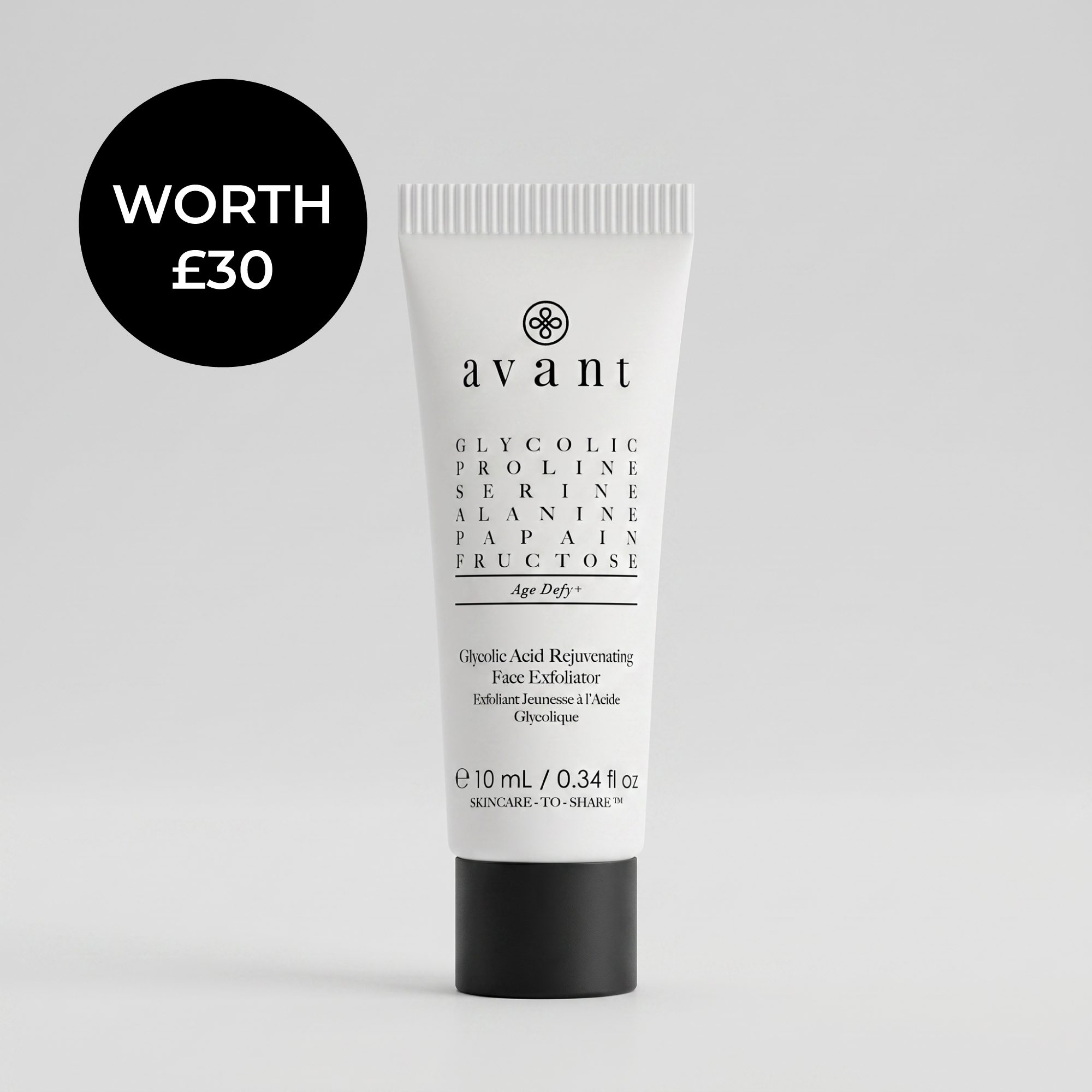 Free Glycolic Acid Face Exfoliator (Worth £30)