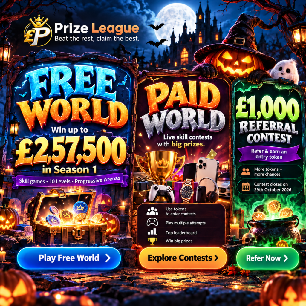 Win Up to £257,500 for Free + More Prize Contests