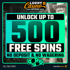 Get Up To 500 Free Spins
